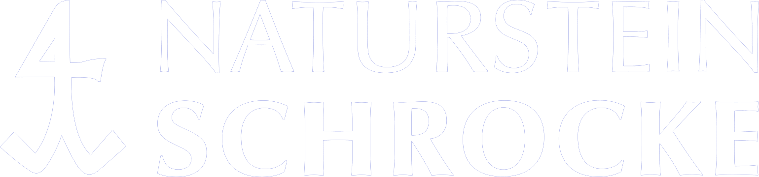 Weißes Logo mit Anker und Text NATURSTEIN SCHROCKE auf hellgrauem Hintergrund - Ihr Experte für Arbeitsplatten aus Naturstein Berlin.